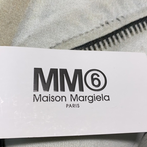 100% MAISON MARTIN MAGIELA OVERSIZED DISTRESSED NECK FAUX ZIP JACKET DESIGN MM6 - Picture 11 of 12